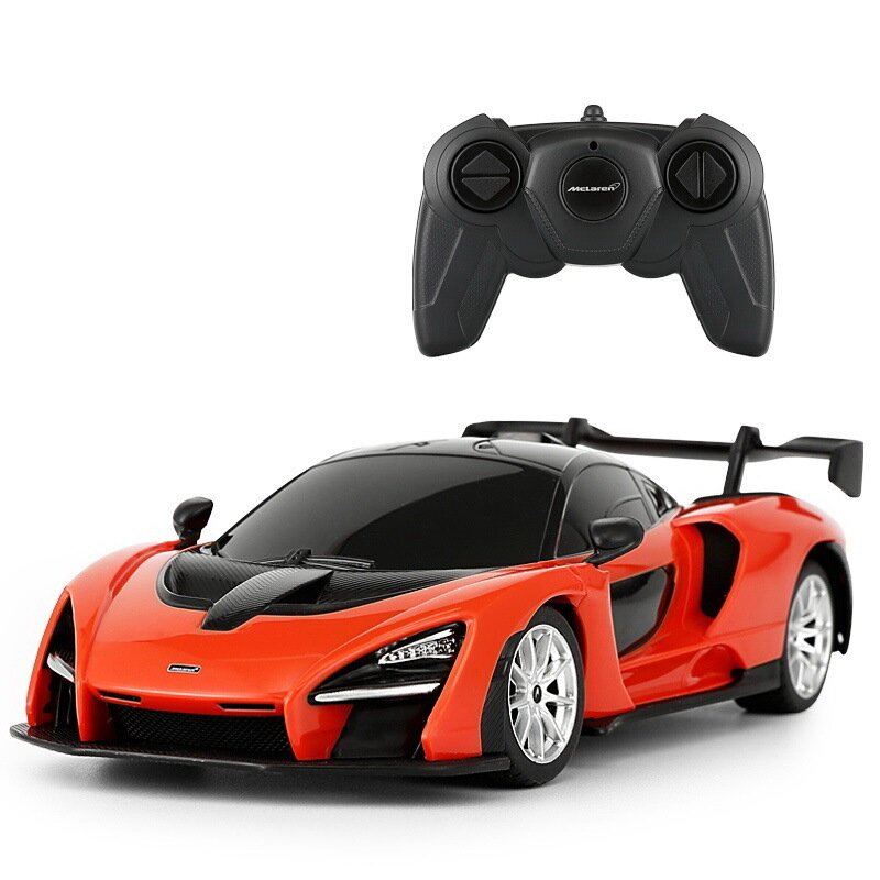 Rastar - masinuta cu telecomanda maclaren senna, scara 1:24, rosu