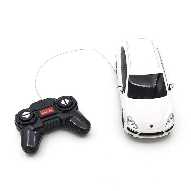 Rastar - masinuta cu telecomanda porche cayenne turbo , scara 1:24, alb