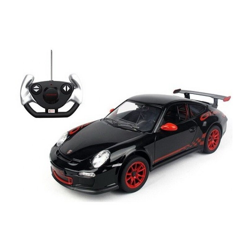 Rastar - masinuta cu telecomanda porche gt , scara 1:14, negru