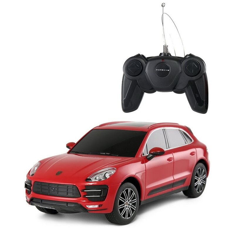 Rastar - masinuta cu telecomanda porche macan turbo , scara 1:24, rosu