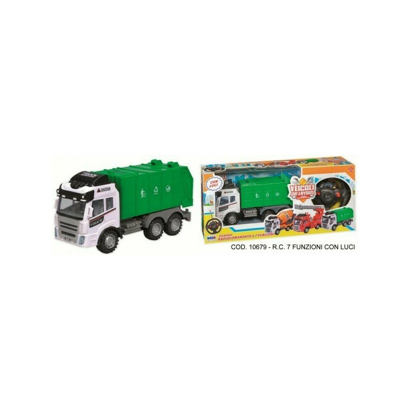 Rs toys - masina de gunoi , cu telecomanda, cu lumini