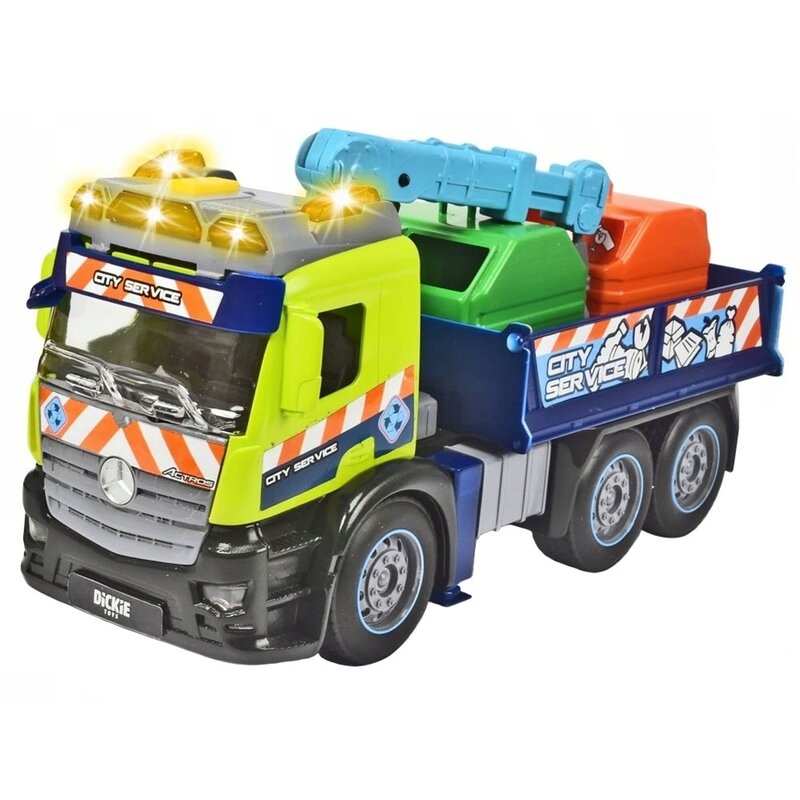 Dickie toys - masina de gunoi mercedes recycling