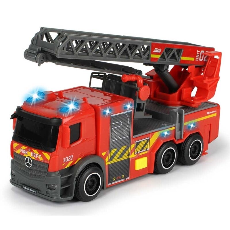 Dickie toys - masina de pompieri mercedes-benz city fire ladder