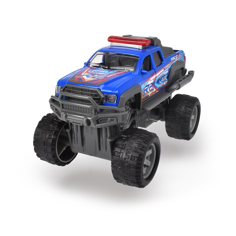 Simba - masina de teren albastra din metal rally monster 15cm