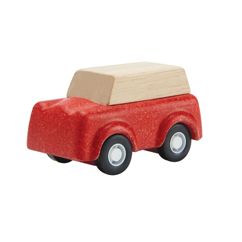Plan toys - masina de teren, culoare rosu