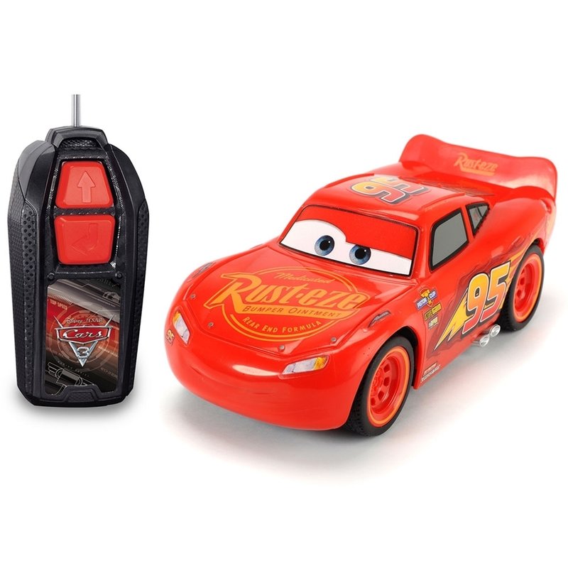 Dickie toys - masina cars 3 single-drive lightning mcqueen cu telecomanda