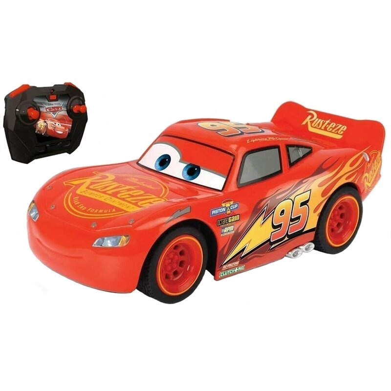 Dickie Toys - Masinuta cu telecomanda Turbo Racer Lightning McQueen , Disney Cars 3