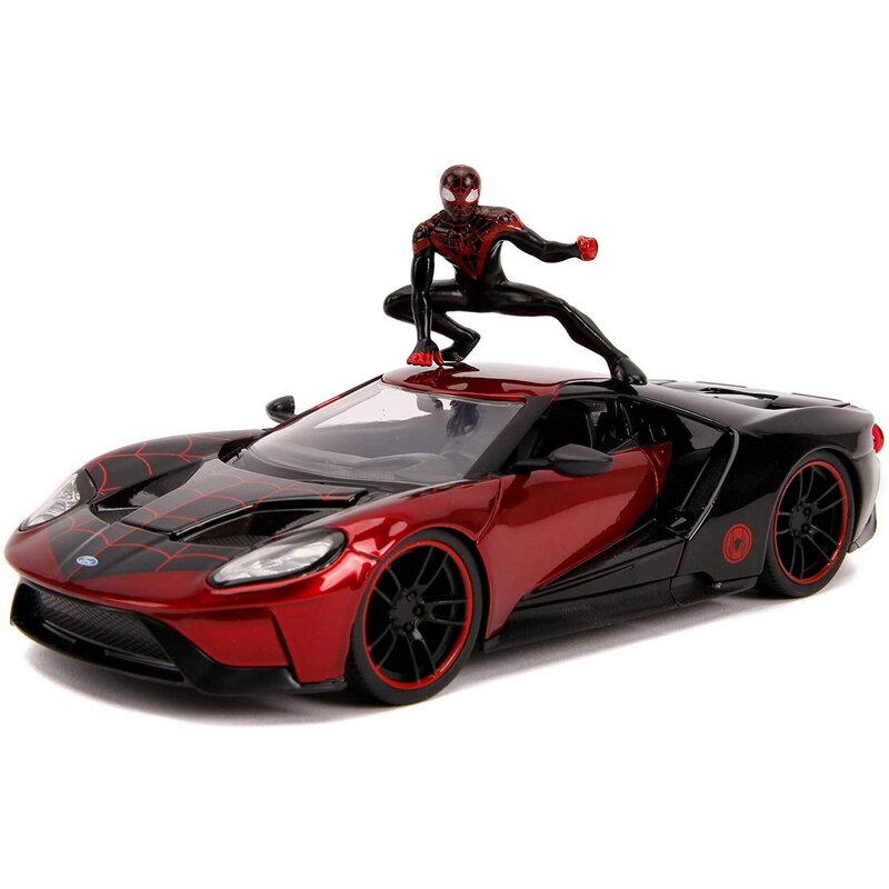 Simba - masina ford gt 2017 miles morales , spiderman , metalica, multicolor