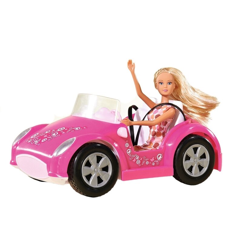 Simba - set de joaca beach car 29 cm, cu papusa