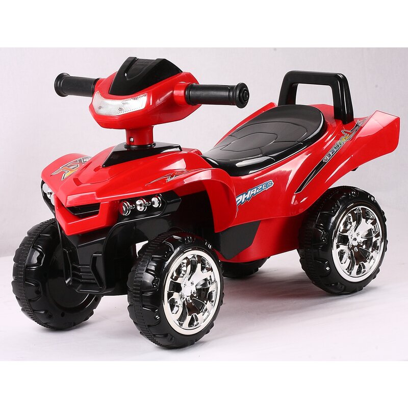 Masinuta atv, cu lumini si muzica, fara pedale, ningbo elite, 60 x 31 x 41,5 cm, red