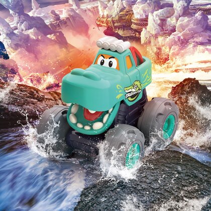 Jucarii bebe - Hola - Masina Crocodilul , Monster truck, Multicolor
