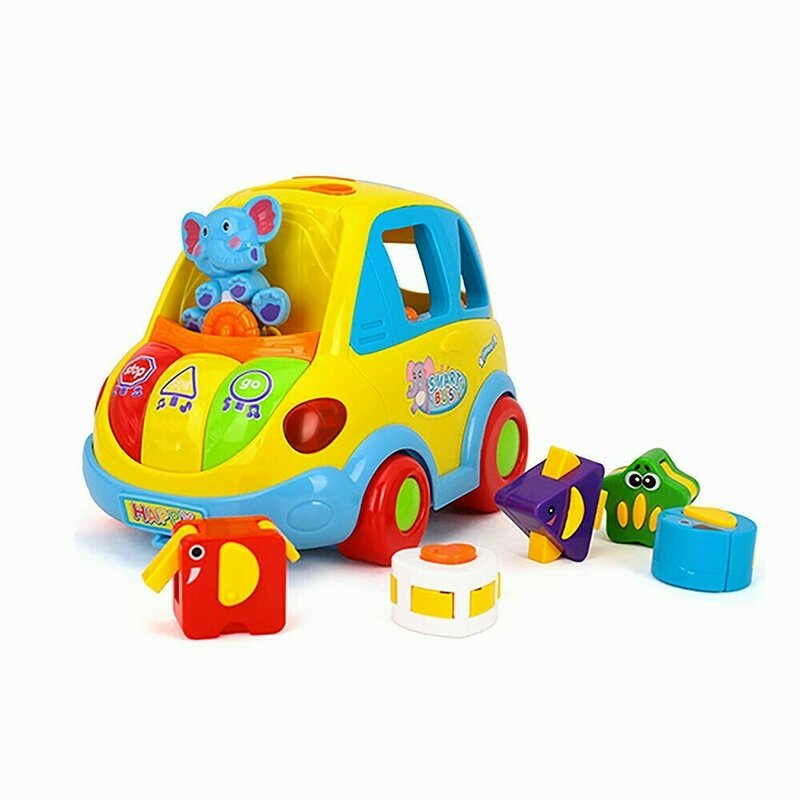 Hola - jucarie interactiva masinuta , cu sunete, cu lumini, cu forme, multicolor