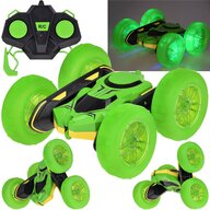 Masinuta cu telecomanda, Cu roti iluminate, Verde