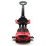 Masinuta de impins, Baby Mix, Bouncer, 3 in 1, Cu maner de impins detasabil, Cu protectii laterale, Cu melodii si claxon, Cu suport jucarii sub sezut, 12-36 luni, Red - 7