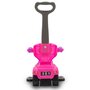 Masinuta de impins, Baby Mix, Mega Car, Pana la 23 kg, Cu maner de impins pliabil, Cu suport picioare, Cu protectii laterale detasabile, Cu melodii si claxon, Cu suport jucarii sub sezut, 12-36 luni, Pink - 11