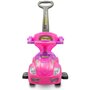 Masinuta de impins, Baby Mix, Mega Car, Pana la 23 kg, Cu maner de impins pliabil, Cu suport picioare, Cu protectii laterale detasabile, Cu melodii si claxon, Cu suport jucarii sub sezut, 12-36 luni, Pink - 12