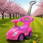 Masinuta de impins, Baby Mix, Mega Car, Pana la 23 kg, Cu maner de impins pliabil, Cu suport picioare, Cu protectii laterale detasabile, Cu melodii si claxon, Cu suport jucarii sub sezut, 12-36 luni, Pink - 2