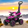 Masinuta de impins, Baby Mix, Mega, Pana la 30 kg, Cu maner de impins, Cu suport picioare, Cu protectii laterale, Cu sunete, 12 luni+, Pink - 2