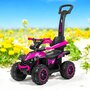 Masinuta de impins, Baby Mix, Mega, Pana la 30 kg, Cu maner de impins, Cu suport picioare, Cu protectii laterale, Cu sunete, 12 luni+, Pink - 3