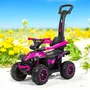 Masinuta de impins, Baby Mix, Mega, Pana la 30 kg, Cu maner de impins, Cu suport picioare, Cu protectii laterale, Cu sunete, 12 luni+, Pink - 3