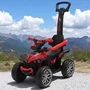 Masinuta de impins, Baby Mix, Mega Prime, Pana la 30 kg, Cu maner de impins, Cu protectii laterale, Cu sunete, Roti EVA, 12 luni+, Red - 2
