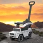 Masinuta de impins, Baby Mix, Mercedes Benz G-Class G63, Cu maner de impins detasabil, Cu protectii laterale, Cu suport pentru picioare, Cu melodii si claxon, Cu suport jucarii sub sezut, 24 luni+, White - 3