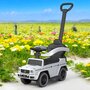 Masinuta de impins, Baby Mix, Mercedes Benz G-Class G63, Cu maner de impins detasabil, Cu protectii laterale, Cu suport pentru picioare, Cu melodii si claxon, Cu suport jucarii sub sezut si suport pahar, 24 luni+, White - 3