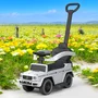 Masinuta de impins, Baby Mix, Mercedes Benz G-Class G63, Cu maner de impins detasabil, Cu protectii laterale, Cu suport pentru picioare, Cu melodii si claxon, Cu suport jucarii sub sezut, 24 luni+, White - 4