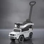 Masinuta de impins, Baby Mix, Mercedes Benz G-Class G63, Cu maner de impins detasabil, Cu protectii laterale, Cu suport pentru picioare, Cu melodii si claxon, Cu suport jucarii sub sezut, 24 luni+, White - 6