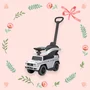 Masinuta de impins, Baby Mix, Mercedes Benz G-Class G63, Cu maner de impins detasabil, Cu protectii laterale, Cu suport pentru picioare, Cu melodii si claxon, Cu suport jucarii sub sezut, 24 luni+, White - 7