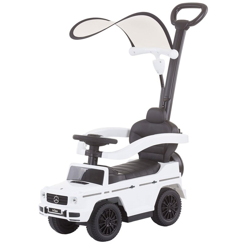 Chipolino - masinuta de impins mercedes g350 white cu maner si copertina