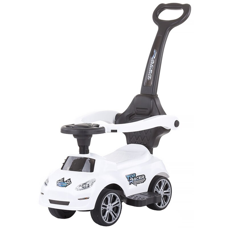 Chipolino - masinuta de impins turbo, cu maner, alb