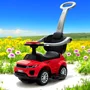 Masinuta de impins, Baby Mix, Cu maner de impins detasabil, Cu protectii laterale, Cu melodii si claxon, Cu suport jucarii sub sezut, Rosu - 8