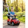 Masinuta de impins, Baby Mix, Cu maner de impins detasabil, Cu protectii laterale, Cu melodii si claxon, Cu suport jucarii sub sezut, Rosu - 3
