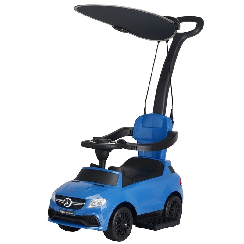Chipolino - masinuta de impins cu maner si copertina mercedes amg gle 63 blue