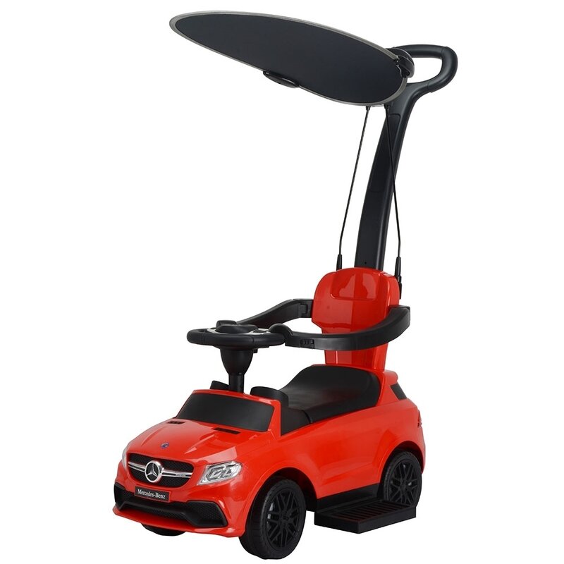 Chipolino - masinuta de impins cu maner si copertina mercedes amg gle 63 red