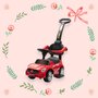 Masinuta de impins, Baby Mix, Firefighters, Cu maner de impins detasabil, Cu protectii laterale, Cu melodii si claxon, Cu suport jucarii sub sezut - 4