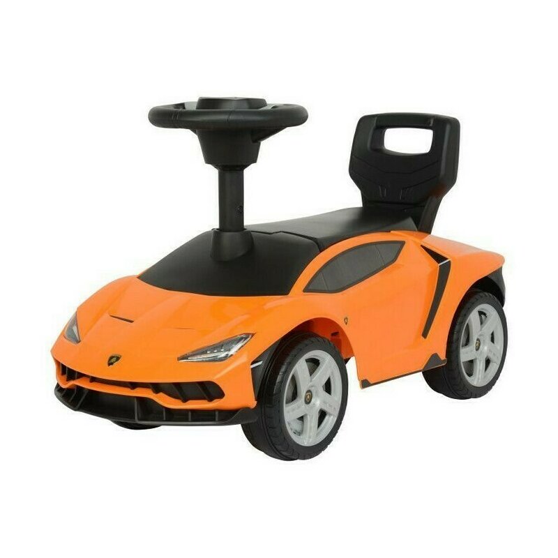 Ecotoys - masinuta de impins lamborghini 3726a cu sunete, cu lumini, portocaliu