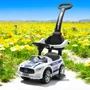 Masinuta de impins, Baby Mix, Police, Cu maner de impins detasabil, Cu protectii laterale, Cu melodii si claxon, Cu suport jucarii sub sezut - 4
