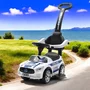 Masinuta de impins, Baby Mix, Police, Cu maner de impins detasabil, Cu protectii laterale, Cu melodii si claxon, Cu suport jucarii sub sezut - 3