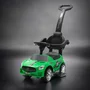 Masinuta de impins, Baby Mix, Racer, Cu maner de impins detasabil, Cu protectii laterale, Cu melodii si claxon, Cu suport jucarii sub sezut, Verde - 4