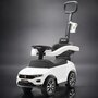 Masinuta de impins, Baby Mix, Volkswagen T-Roc, Cu maner de impins detasabil, Cu sport pahar, Cu protectii laterale, Cu melodii si claxon, Cu suport jucarii sub sezut, White - 4