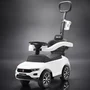 Masinuta de impins, Baby Mix, Volkswagen T-Roc, Cu maner de impins detasabil, Cu sport pahar, Cu protectii laterale, Cu melodii si claxon, Cu suport jucarii sub sezut, White - 4