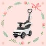 Masinuta de impins, Baby Mix, Volkswagen T-Roc, Cu maner de impins detasabil, Cu sport pahar, Cu protectii laterale, Cu melodii si claxon, Cu suport jucarii sub sezut, White - 6