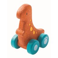 Plan toys - Masinuta dinozaur, culoare portocaliu