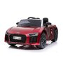 Masinuta electrica, Baby Mix, AUDI R8 Spyder Maxi, 12 V, Pana la 30 kg, Conexiune USB, Cu lumini LED si muzica, Cu afisaj digital, 3-8 ani, Red - 1