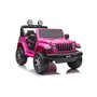 Masinuta electrica, Baby Mix, Jeep Wrangler Rubicon, 12V, Pana la 30 kg, Conexiune USB, Cu lumini LED si muzica, Cu afisaj digital, 3-8 ani, Red - 5