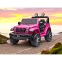 Masinuta electrica, Baby Mix, Jeep Wrangler Rubicon, 12V, Pana la 30 kg, Conexiune USB, Cu lumini LED si muzica, Cu afisaj digital, 3-8 ani, Red - 4