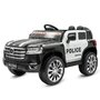 Masinuta electrica, Baby Mix, Police, 4x4, Pana la 30 kg, Cu 3 viteze, Conexiune USB, Cu lumini LED si bluetooth, 36 luni+, Black - 1