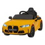 masinuta electrica cu telecomanda bmw m4, roti eva, scaun tapitat, 112x71x46 cm, putere 70w - galben - 14